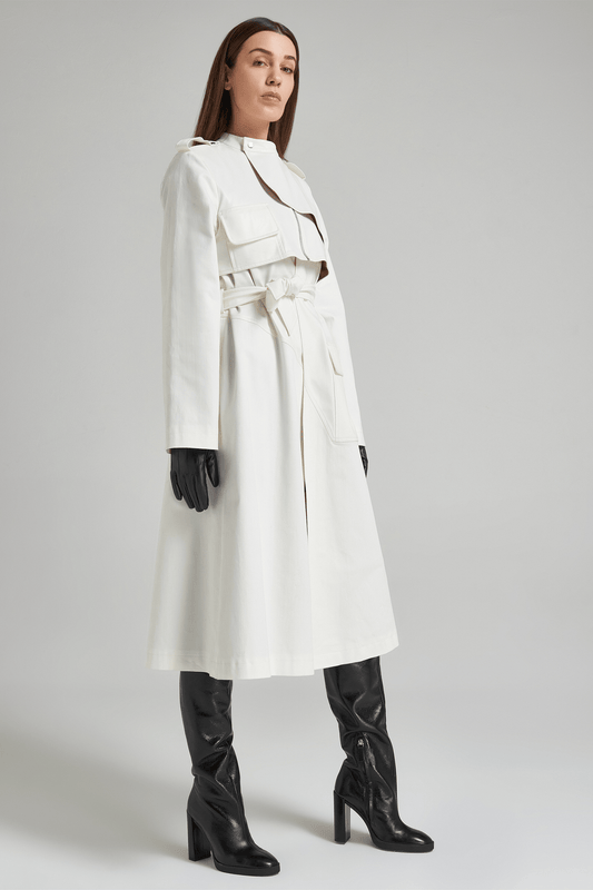 Stilgard Trench Coat / White