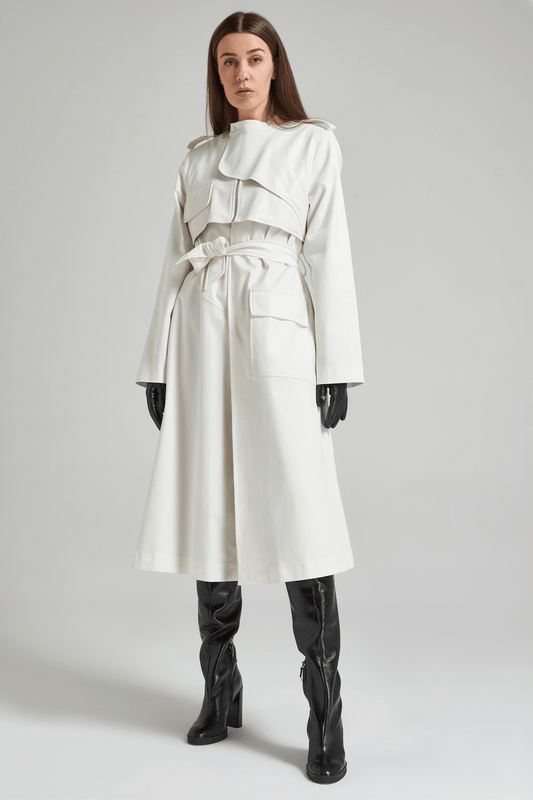 Stilgard Trench Coat / White